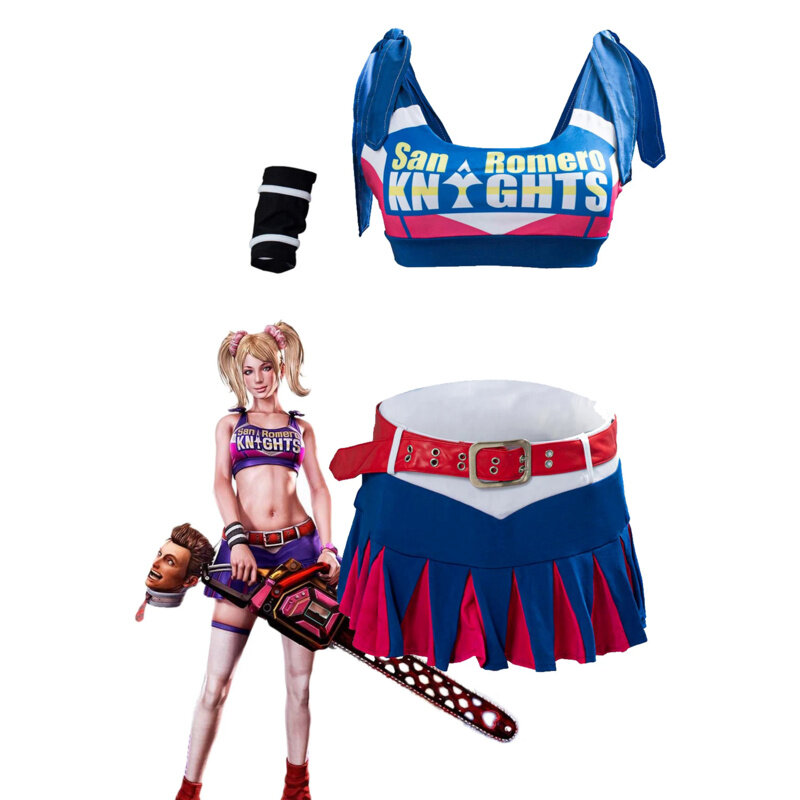 Juliet Starling Cosplay Costume Lolli Pop Chainsaw Anime Game Women Outfit Ladies Halloween Party Role Play Clothing Fashion New