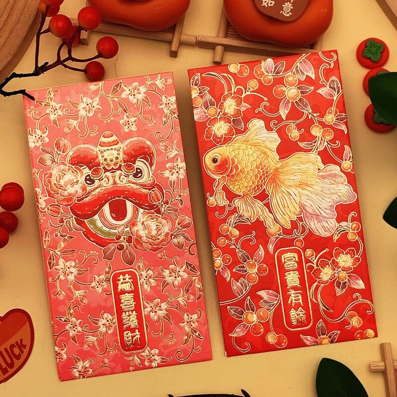 2024 New Red Envelope, Creative High-end National Style Long Spring Festival Lucky Money Red Envelope