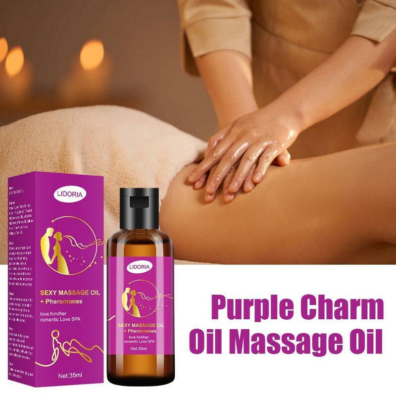35ml Massage Oil Body Private Parts Adult Natural Plant Rose Essence Romantic Couples Can Use Charming Massage Oil