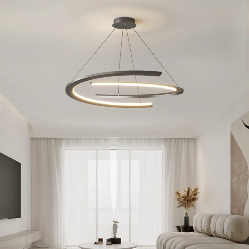 Lampadario moderno per soggiorno atmosfera minimalista lampada principale lampada a sospensione per ristorante semplice nordico di lusso leggero