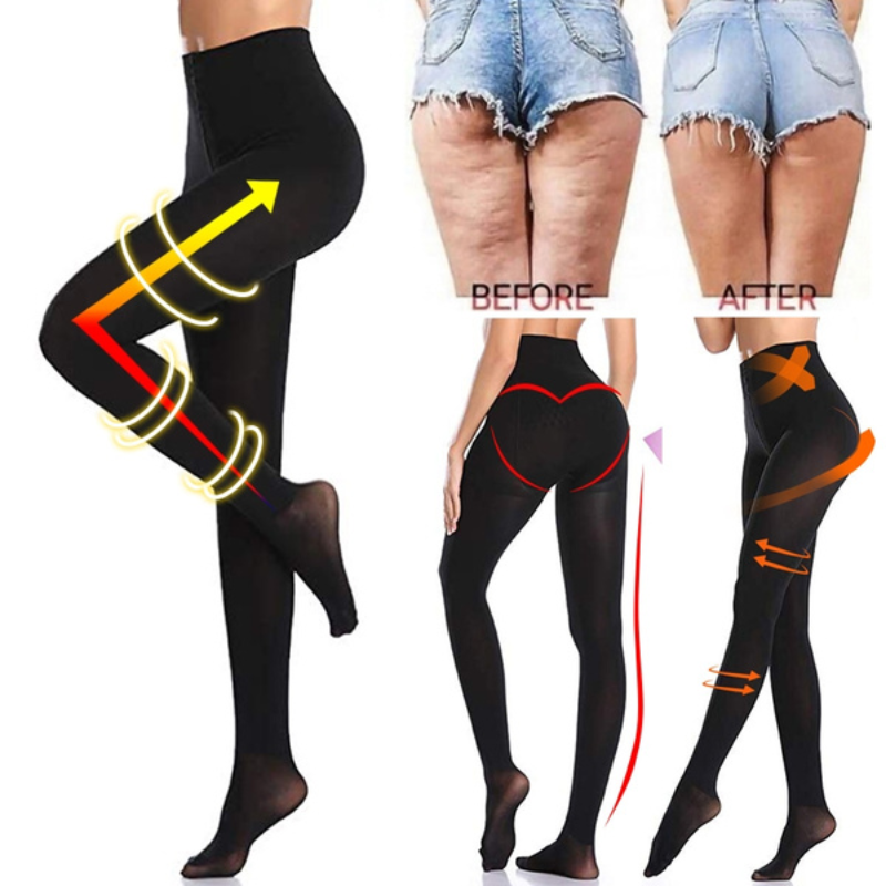 Women Slim Tights Compression Stockings Pantyhose Varicose Veins Fat Calorie Burn Leg Shaping Stovepipe Stocking Foot Care Tool