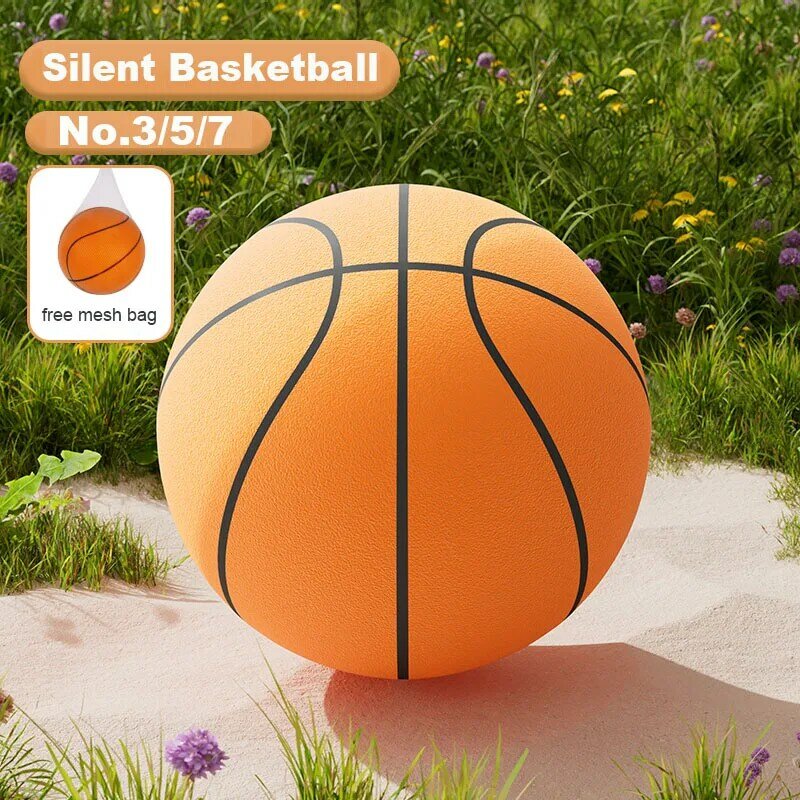 Pelota de baloncesto silenciosa para niños, juego deportivo de 24cm, Tamaño 7, regalo de cumpleaños y Navidad