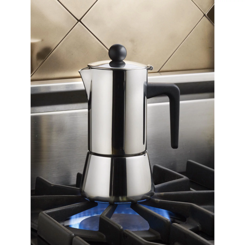 Aço inoxidável Stovetop Espresso Maker, Sifão Coffee Pot, 32 Onça