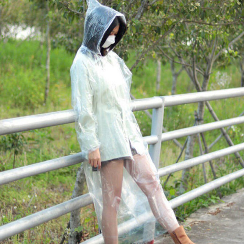 Fashion Adult Waterproof Long Raincoat Women Men Rain Coat Hooded For Outdoor Hiking Travel Fishing Climbing Dropshipping Home