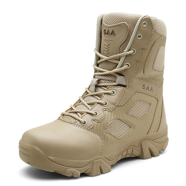 Ботинки мужские тактические для пустыни, износостойкие армейские сапоги, водонепроницаемая Уличная обувь для пешего туризма, ботильоны, размеры 39-47