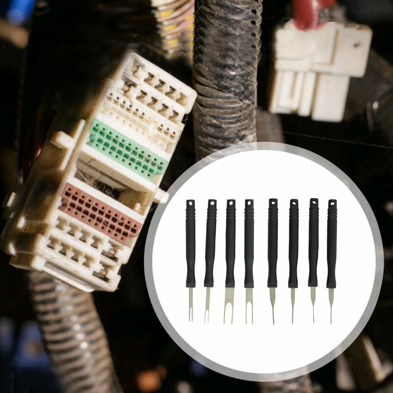 1Set Car Plug Terminal Removal Tool Pin Needle Retractor Pick Puller Repair Electrical Remove Wire Puller Hand Car Repair Tools