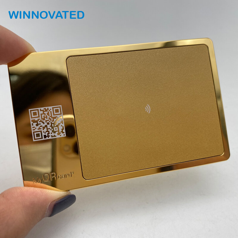 Customized product、Contactless ID RFID Chip NFC Metal Business Card