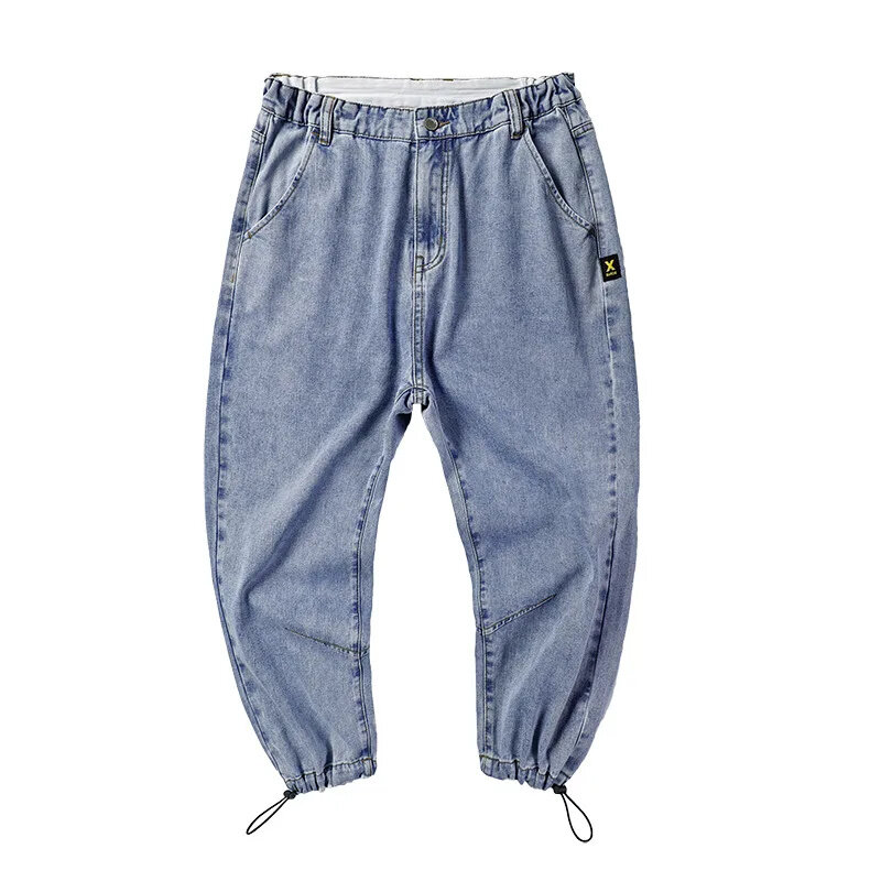 Jogger Denim pantaloni estate autunno caviglia Jeans moda uomo 2024 oversize PLus Size 42 44 46 48 Harem Hip Hop uomo pantaloni