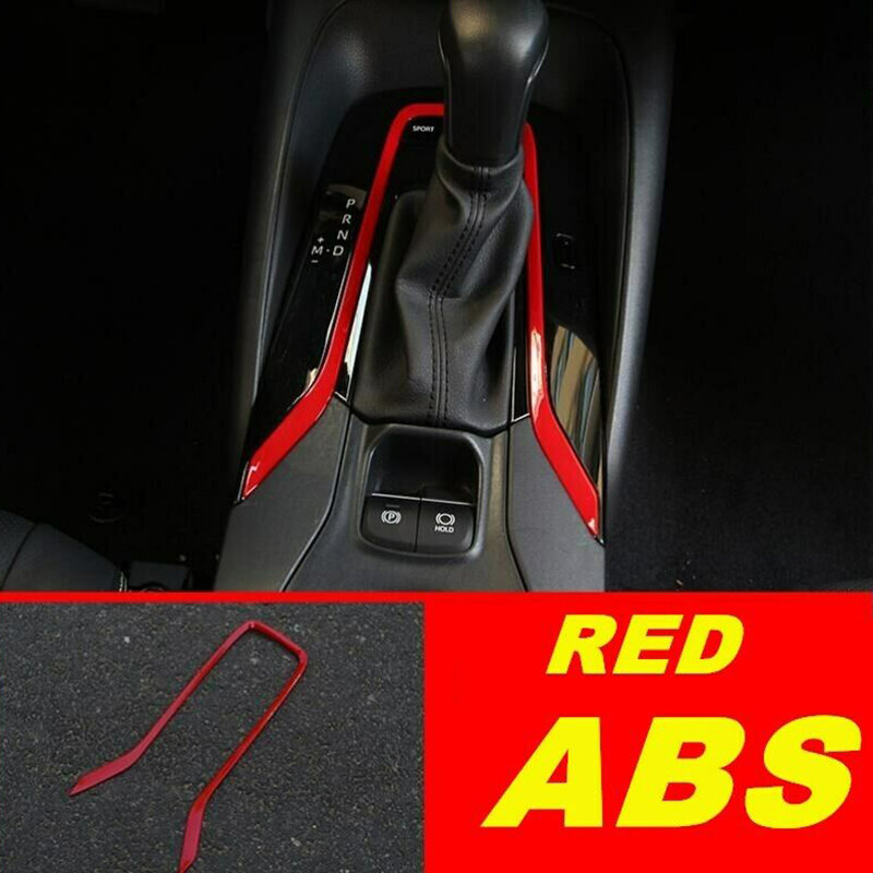 Caja de engranajes ABS para coche, cubierta de cabeza de engranaje pegada con lentejuelas para Toyota Corolla 2019 2020
