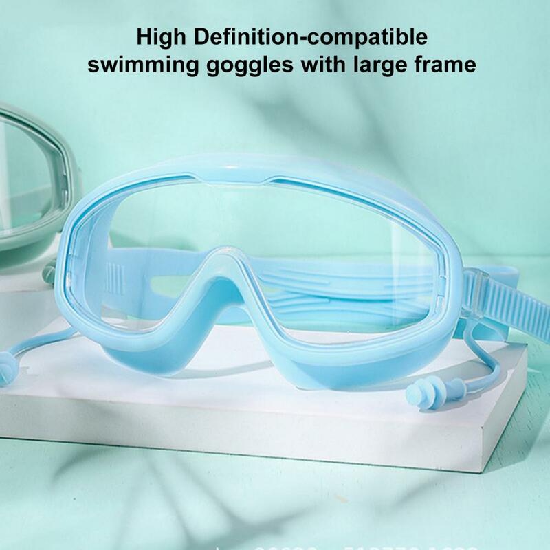 Gafas de natación de gran angular, Material de PC, protección fuerte, sellado, gafas de natación subacuáticas al aire libre
