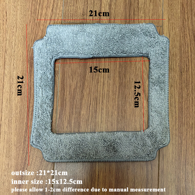 Microfiber Moping Cloth for Window Vacuum Cleaner Robot V21S,Reusable thick Cleaning Rags for Washing Windows Glass.6/12/18 pcs