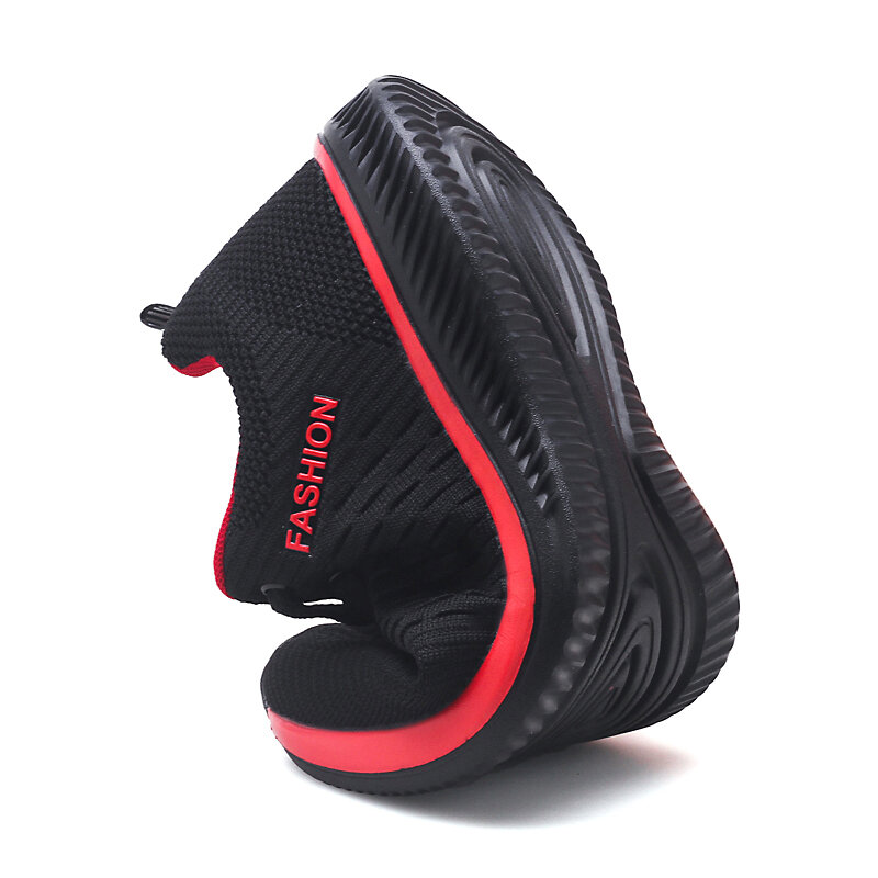 Zapatos Deportivos ligeros para Hombre, zapatillas transpirables informales, antideslizantes, cómodas, color negro, talla grande 38-48