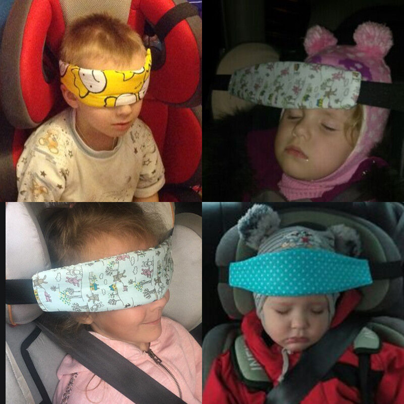 Soporte de cabeza de asiento de coche para bebé, cinturón de sujeción para niño y niña, posicionador de sueño, almohadas de seguridad para bebé, KF139