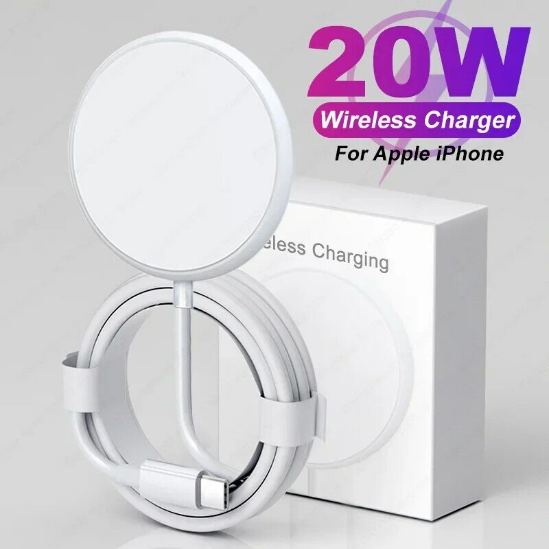 Chargeur magnétique sans fil pour Apple iPhone, Apple iPhone 15 Pro Max, Apple 14 Plus, 13, 12, 11, X, XS, Poly 8, AirPods Charging Phone Accessrespiration