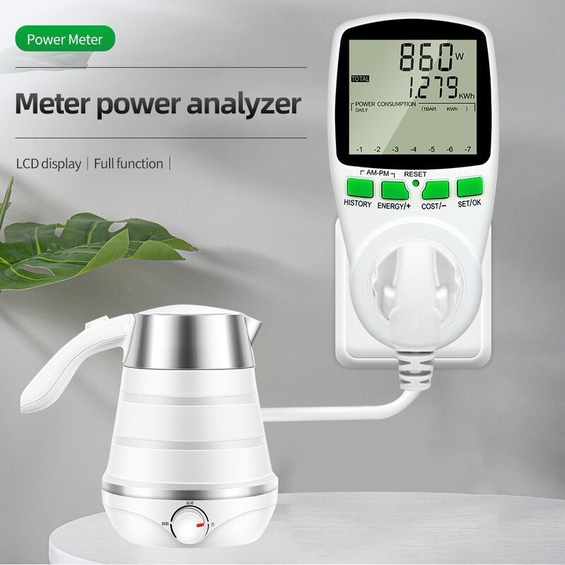 Умный Дом Electric Power Meter Day And Night Metering Socket Digital Wattmeter 110V 220V Socket Tester EU US Uk Plug Intelligent
