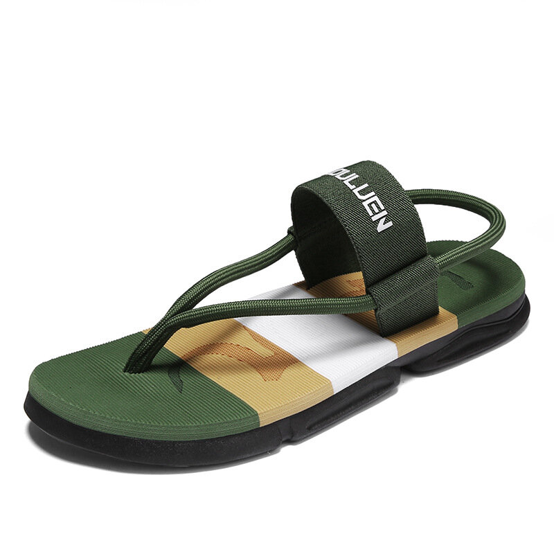 Sandálias de praia casuais masculinas, chinelos confortáveis, sapatos aquáticos, na moda, alta qualidade, verão