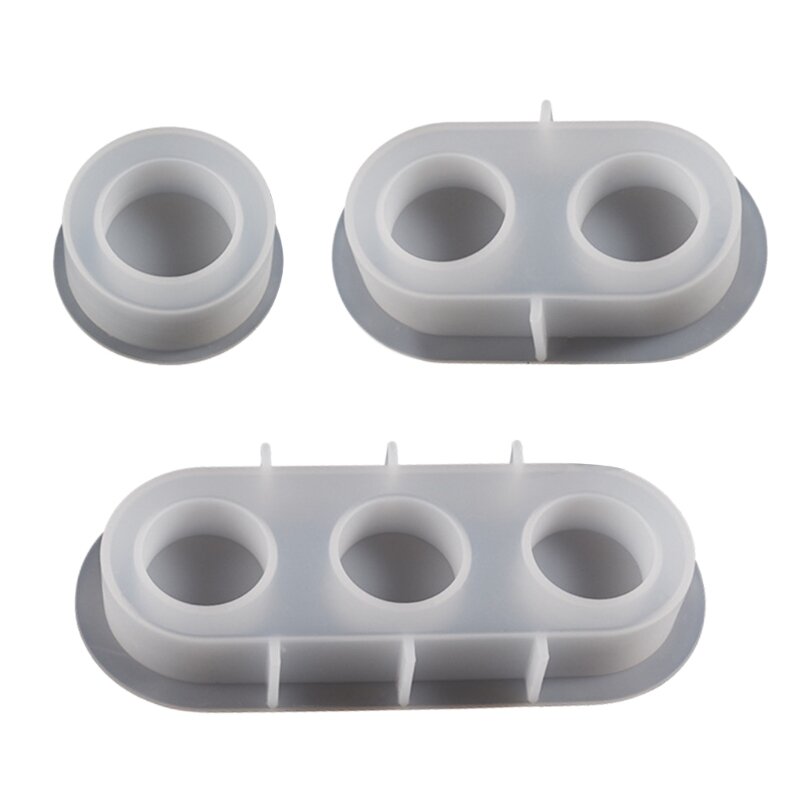 Resin Mould Cylindrical Candlestick Silicone Molds DIY Wedding Party Home Decors