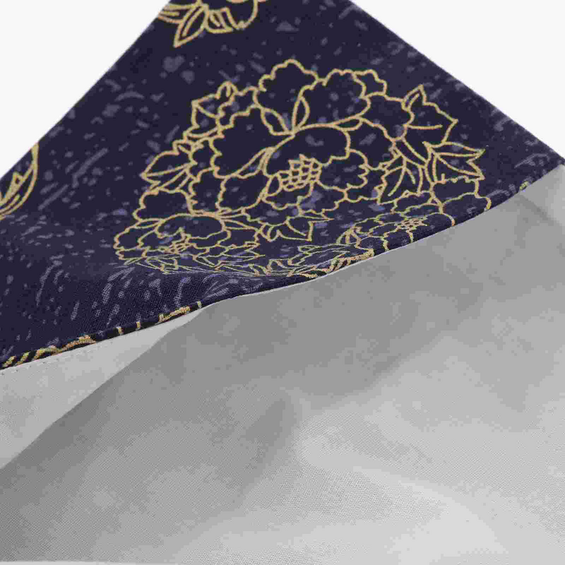 Чернильно-синяя окрашенная ткань пэчворк защитный чехол для книги декоративный Регулируемый Стильный винтажный декоративный тканевый рукав для студентов