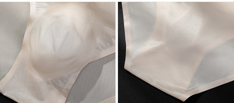 ระบายอากาศได้สวมใส่สบายใสเซ็กซี่3D celana dalam Bahan Sutra น้ำแข็ง ropa ภายใน de Seda de hielo 3D cómoda, transparen