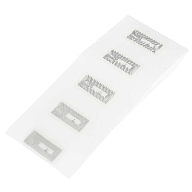 Etiqueta Adhesiva Ntag213 con Chip NFC, 10 piezas, incrustaciones húmedas, 2x1cm, 13,56 MHz, RFID
