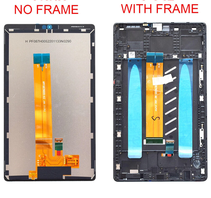 แผงกระจกประกอบ8.7นิ้วสำหรับแท็ปซัมซุง A7ไลท์2021 SM-T225 SM-T220 T225 T220หน้าจอสัมผัส LCD