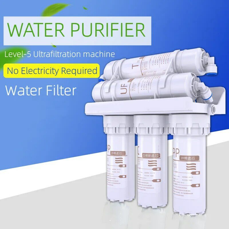 3 + 2 sistema de filtro de água 5 estágios de purificação do sistema de filtro de água potável para uso doméstico kit cozinha com cartucho de filtro da torneira