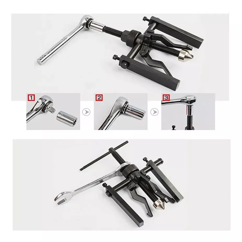 5PCS 3-jaw Inner Bearing Puller Gear Extractor Carbon Steel Heavy Duty Automotive Machine Tool Kit Repair Tools for Motorcycles