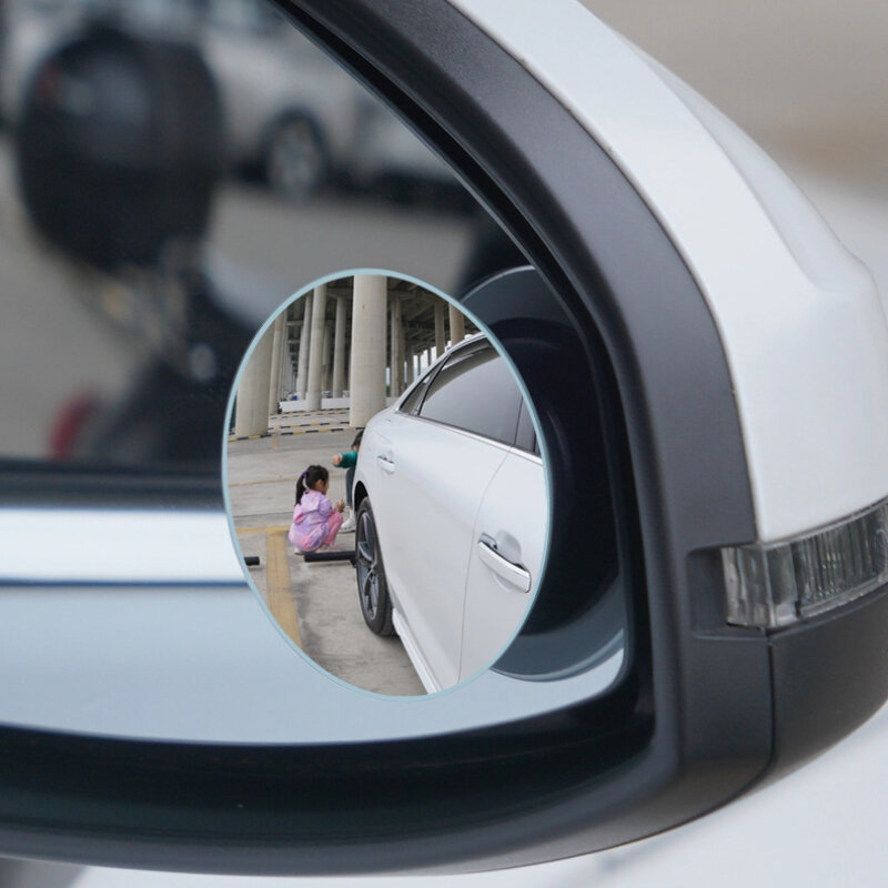 Specchietto retrovisore ausiliario senza cornice per specchietto retrovisore per Auto da 2 pezzi specchietto retrovisore regolabile grandangolare universale per moto Auto