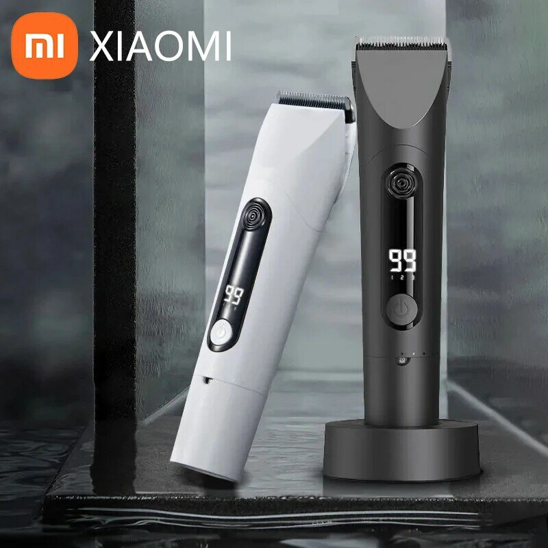 Xiaomi-Tondeuse à cheveux sans fil pour hommes, rasoir électrique, lame en alliage de titane, 2024