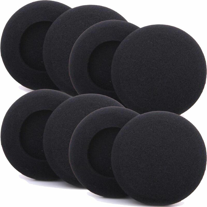 Gąbka filtracyjna słuchawkowe 3-6cm do Sennheiser 1 para akcesoriów czarne poduszki wkładki do uszu piankowe wymienne przenośne