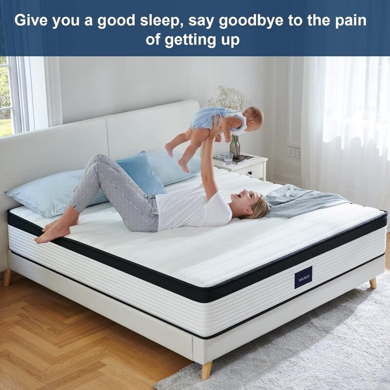 Voll matratze, 14 Zoll Gel Memory Foam Feder kern matratze mit Certipur-US-Bett Hybrid matratze in einer Box für Schlaf kühler