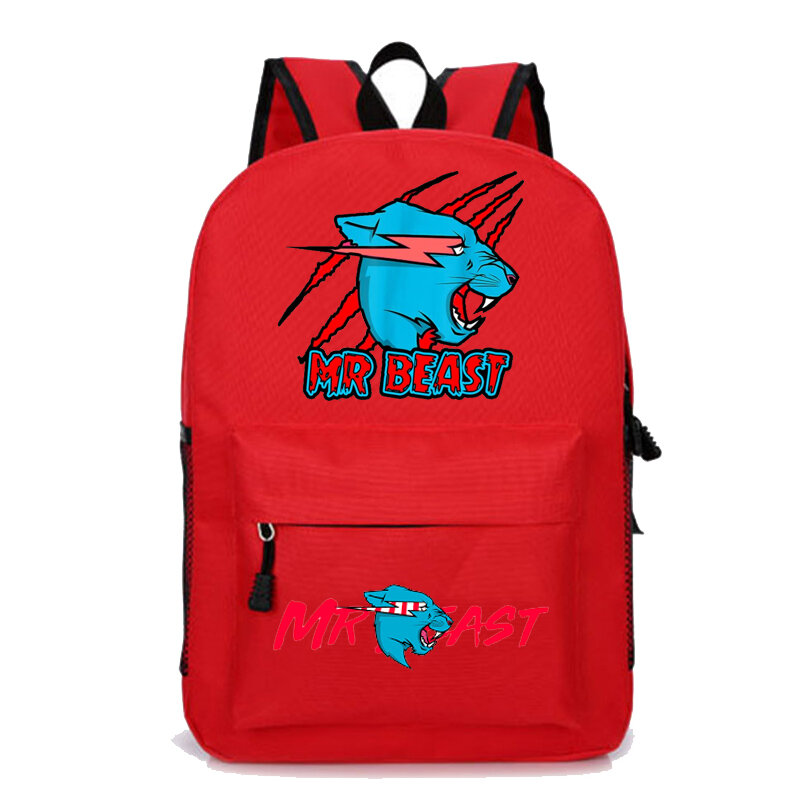 Cartoon hot selling Mr Beast surrounding youth student schoolbag men and women casual backpack