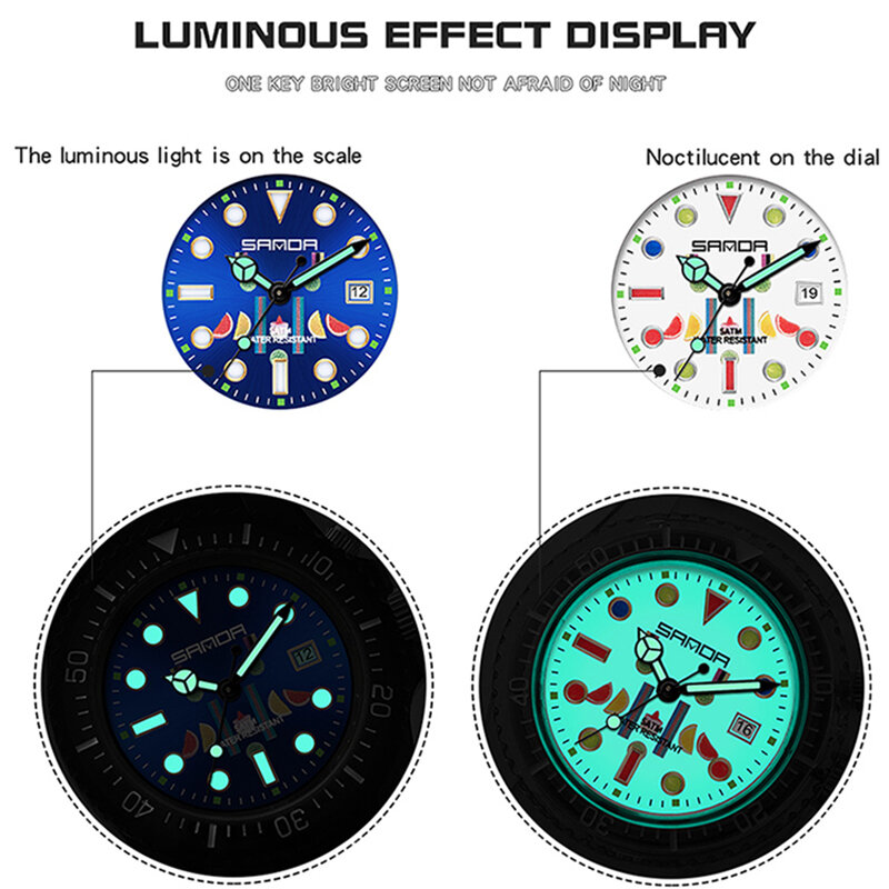 Unisex Sanda Quartz Watch, Relógio Simples Estudante, Top Brand, Esportes, Homens, Lady, Luxo, Data, Resistir, LED, Moda, 2023