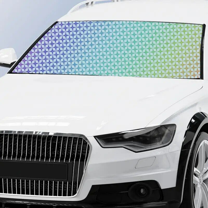 Car Sunshade Cover Foldable Anti-slip Windproof And UV Rays Windshield Protector Automobile Cover Car Front Windscreen Cover