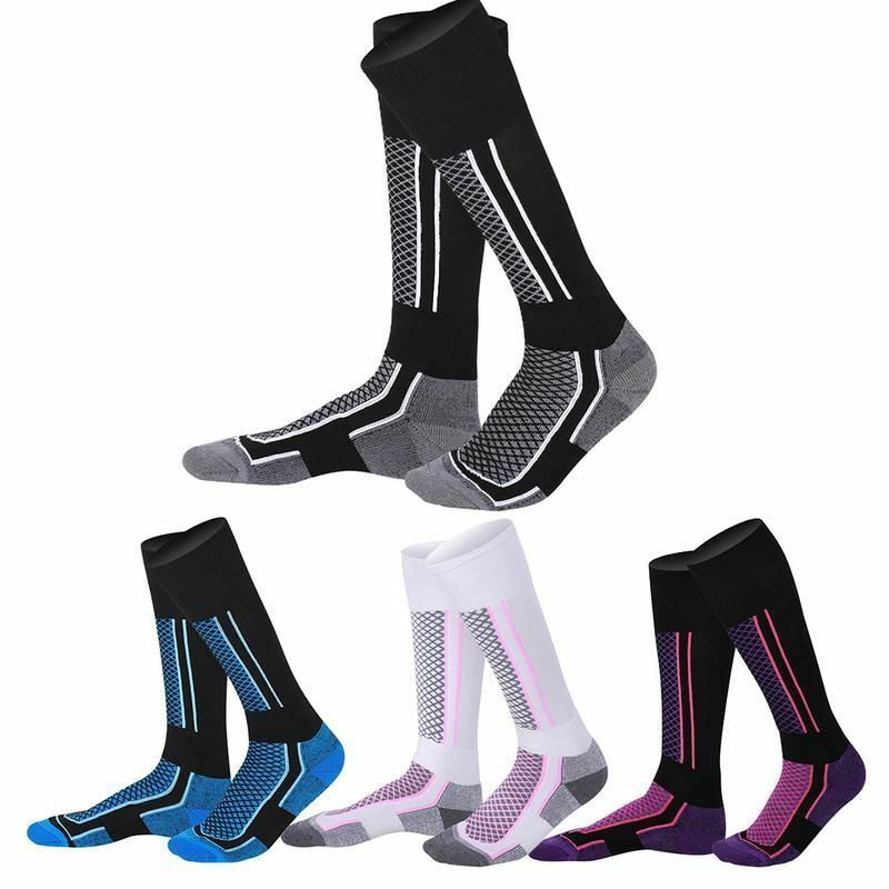 Calcetines de esquí gruesos de algodón para deportes, medias de compresión para Snowboard, calcetines deportivos de Golf, medias térmicas para prevenir venas varicosas