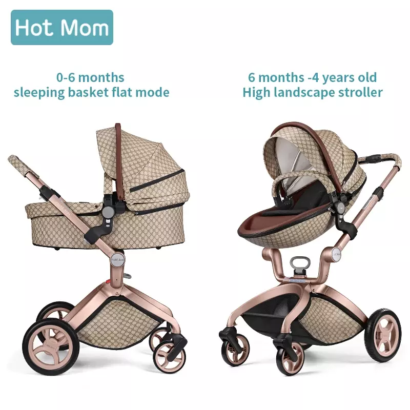 Carrinho De Bebê Dobrável Com Sistema De Viagem, Hot Mom Carriage, Pushchair, Wholesale Pram