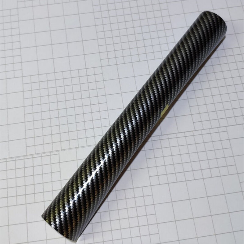 Customized cutting of 2D flat carbon fiber film, black and silver glossy surface, car body carbon fiber film, carbon fiber color