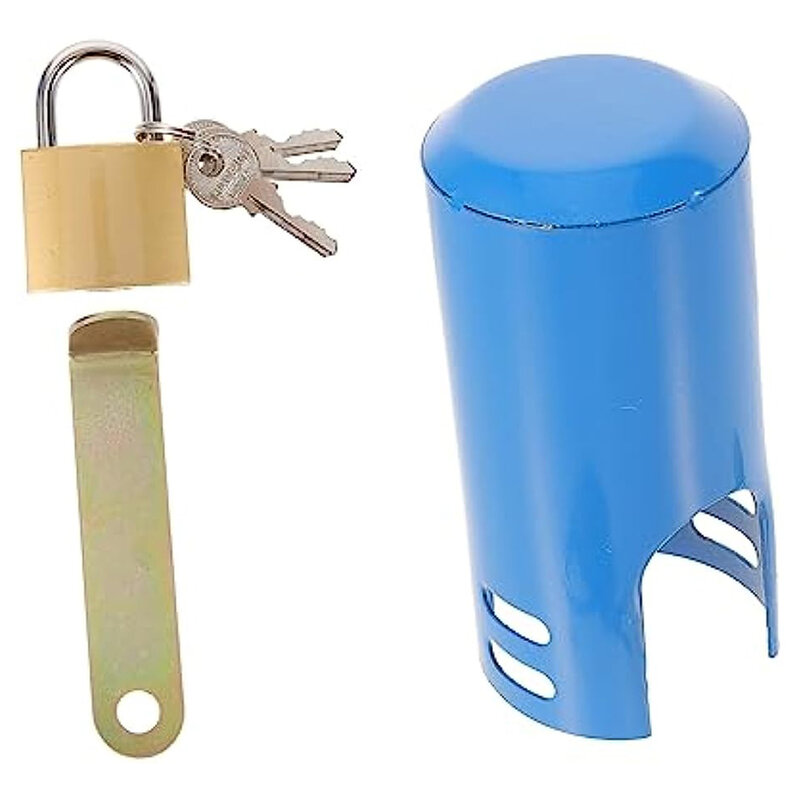 Защитный замок для крана с ключом и защитой от кражи, уличная блокировочная пластина для смесителя, навесной защитный чехол, клапан водяного переключателя