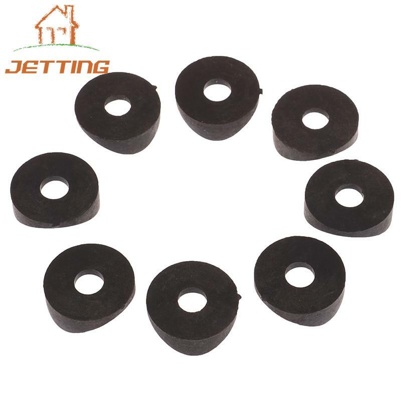 Tapón de agujero de arandela redonda de plástico negro, 10 piezas, 19mm x M6, 25mm x M8, Junta de Protección, tapas de tapa de sellado antipolvo para muebles de pernos de tubería