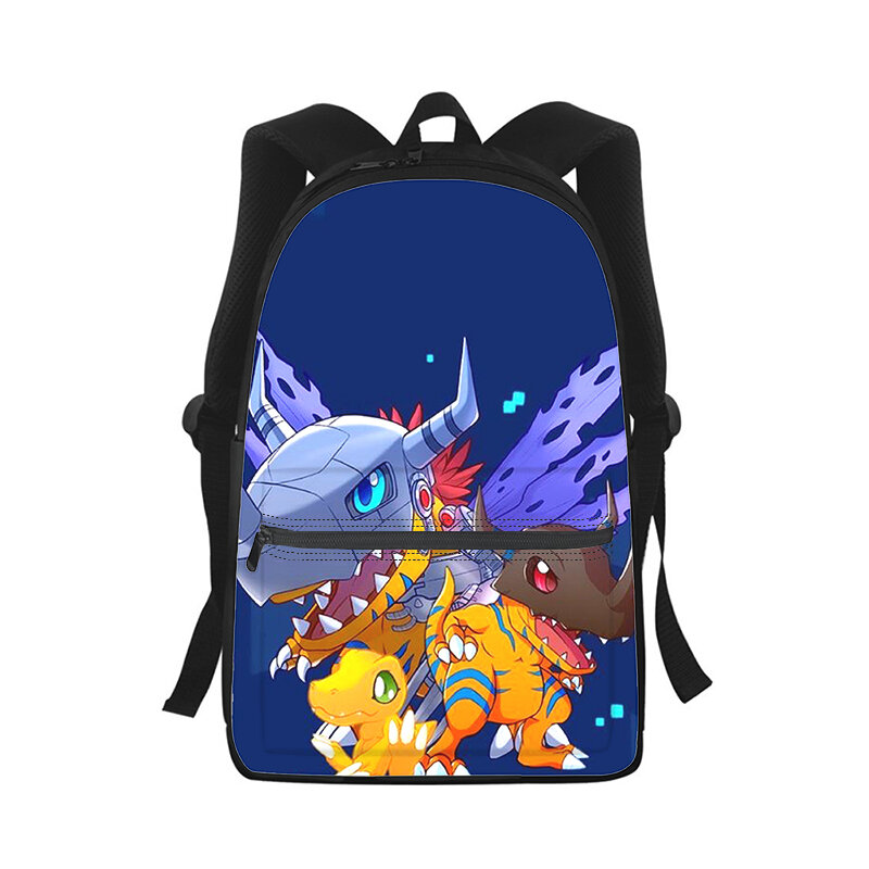 الرقمية الوحش Digimon الرجال النساء على ظهره ثلاثية الأبعاد طباعة موضة طالب حقيبة مدرسية محمول على ظهره الاطفال السفر حقيبة الكتف