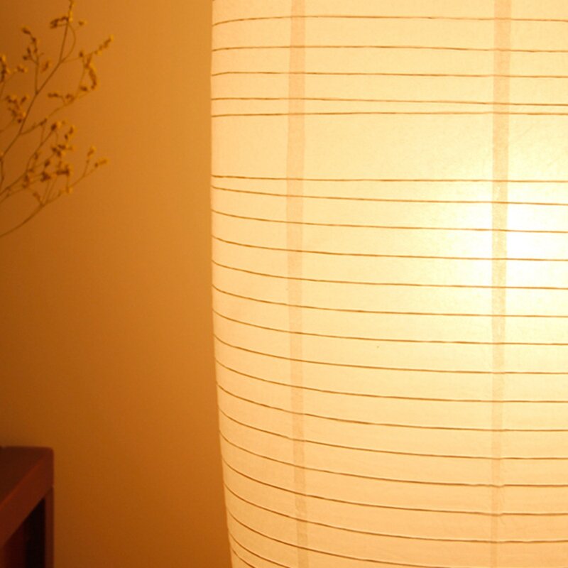 Рисовая ткань, креативные высокие светильники, декор для гостиной, специальная бумажная подставка, лампа рядом