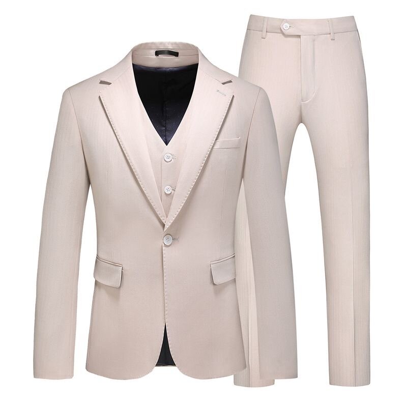 O573Men's two-piece casual, slim, trendy and handsome large size business suit