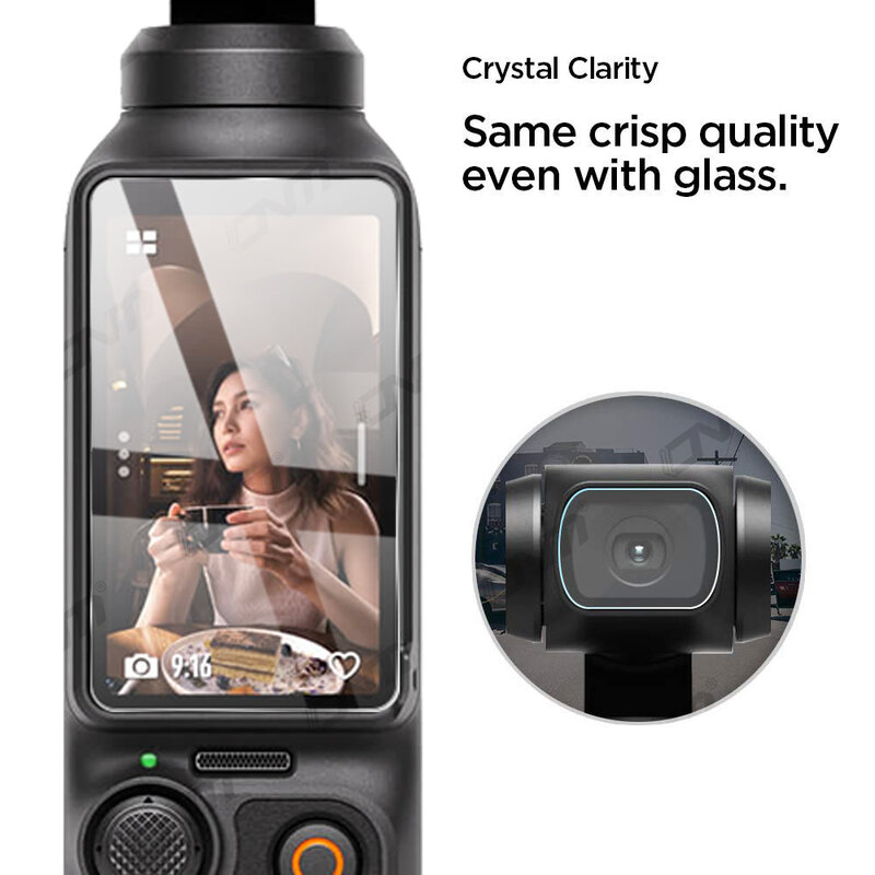Protector de pantalla para cámara de acción DJI OSMO Pocket 3, accesorios para lente, película protectora de vidrio, cubierta de cardán