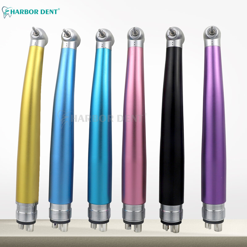 1PC Dental High Speed Handpiece Fit For NSK Single Point Water Spray Contra Angle Air Turbine Push Button 2/4 Holes