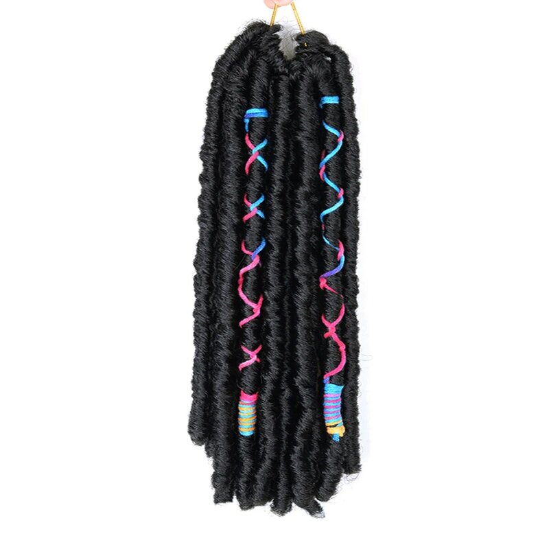 14inch Synthetic Dread Lock Crochet Hair Soft Faux Locs Pre-Twisted Locs Dreadlock Locs Pre-Looped Crochet Hair for Women