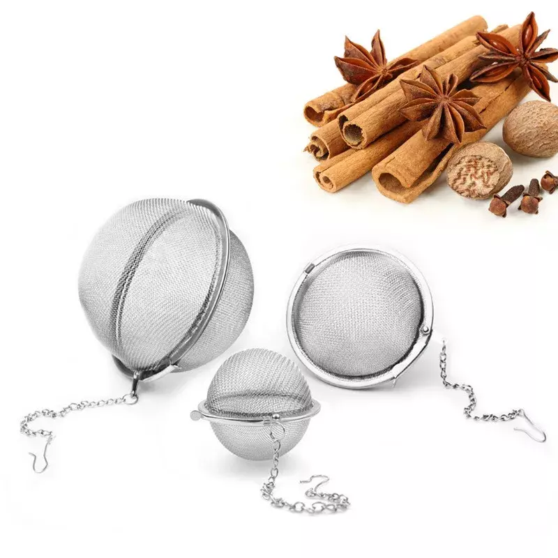 Infuseur à thé sphère en acier inoxydable, boule à épices verrouillable, passoire à maille, filtre à thé, outils de cuisine, 1 pièce