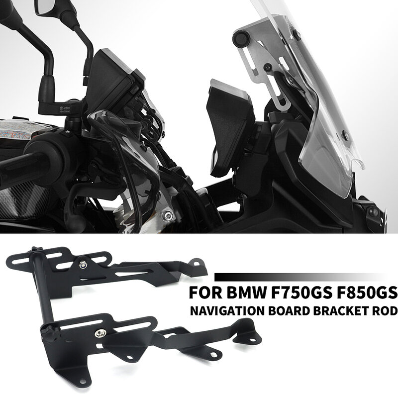 Penyesuai Layar Sepeda Motor Baru Dudukan Bar Braket Pelat Navigasi GPS Ponsel Cocok untuk BMW F750GS F750 GS F850GS F 850GS 2018 - 2022