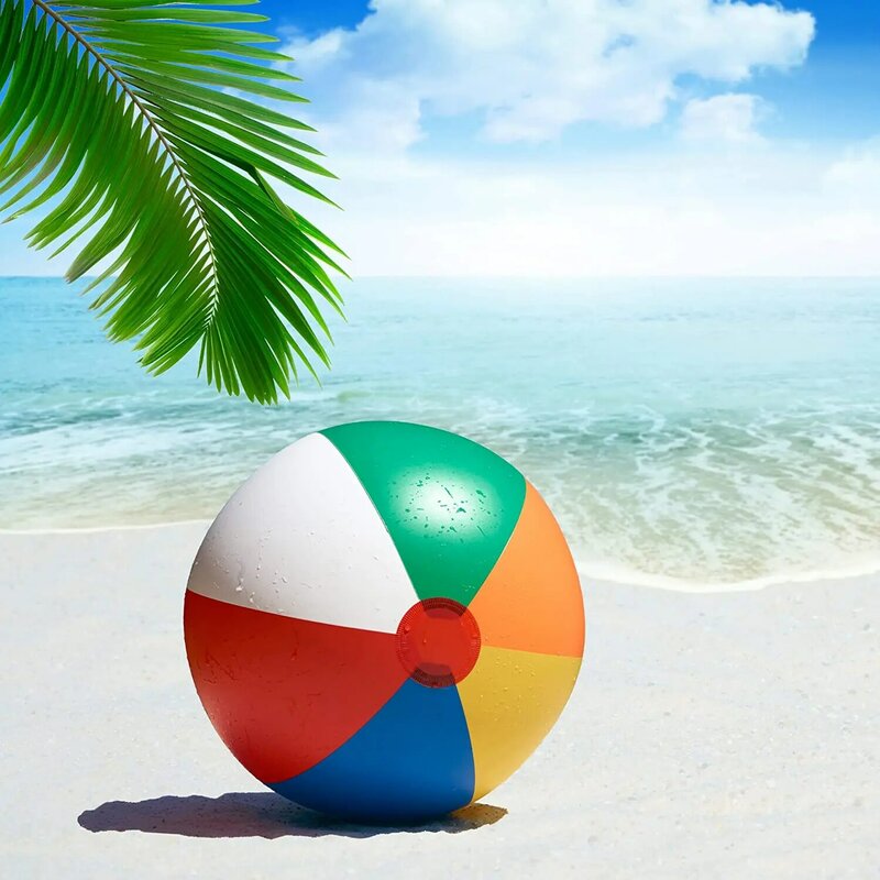 Надувной Пляжный шар, 30 см, красочные шары для бассейна, водные игровые шары, пляжный спортивный мяч для душа, веселые игрушки для детей