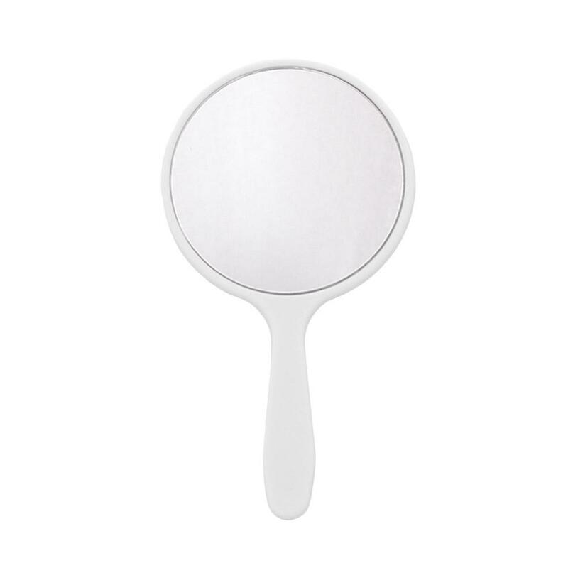 휴대용 메이크업 거울 원형 핸드 헬드 포켓 컴팩트 단색 화장품 거울, 여성 소녀 P8L7