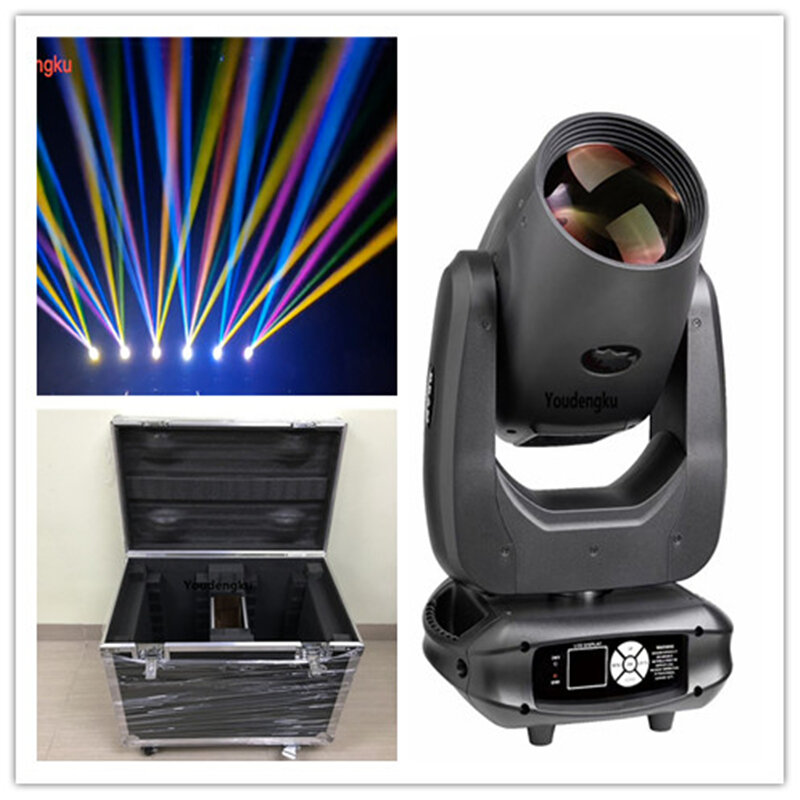 Rotativa Head Light com Flight Case, Disco Party Stage, Lyre DMX Beam, feixe de luz giratória principal, R10 10r, 310W, 6PCs